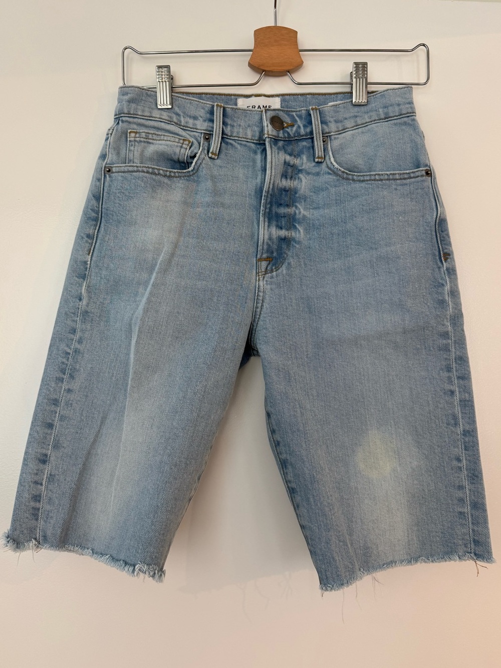 Frame Light Blue Bermuda Jeans